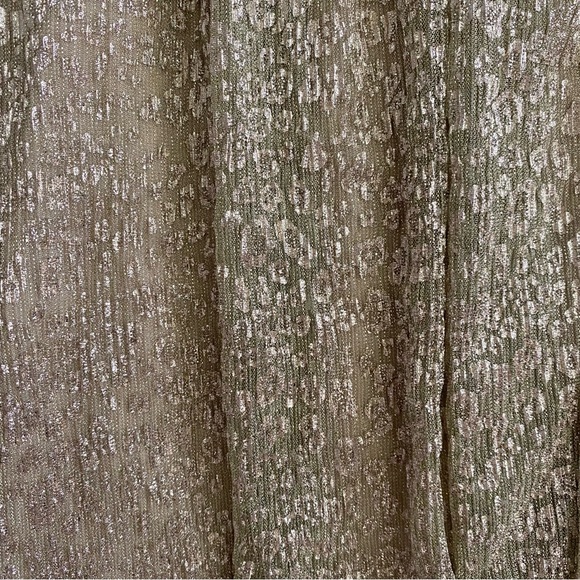 Girls Sheer Gold Leopard Print Boutique Dress with beige under lining. Very nice - Picture 3 of 9